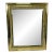 1980s Vintage Hollywood Regency Art Deco Lacquered Brass Tabletop Picture Frame, 8 X 10 For Sale
