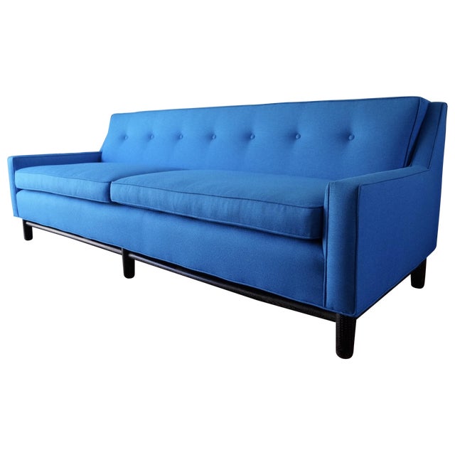 Blue MidCentury Modern Sofa Chairish