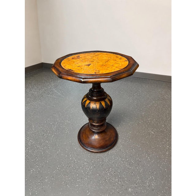 Vintage Maitland Smith Tortoiseshell Accent Table For Sale - Image 9 of 11