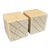 Vintage Travertine Cube Bookends by Fratelli Mannelli - a Pair For Sale