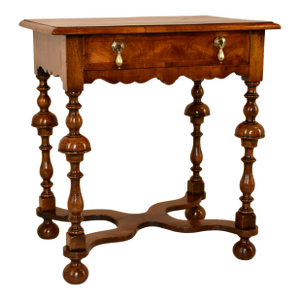 19th Century Burl Walnut Side Table