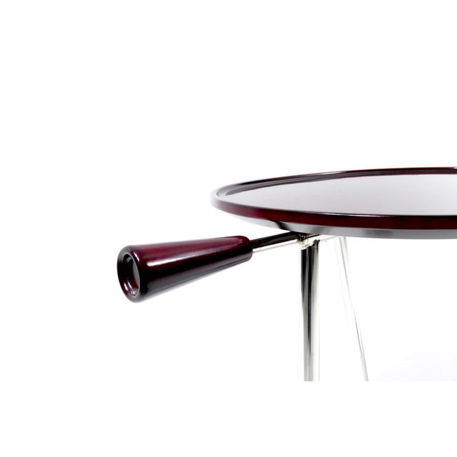 Metal Italian Vintage Baisity Side Table by Antonio Citterio for B&B Italia, 1980 For Sale - Image 7 of 18