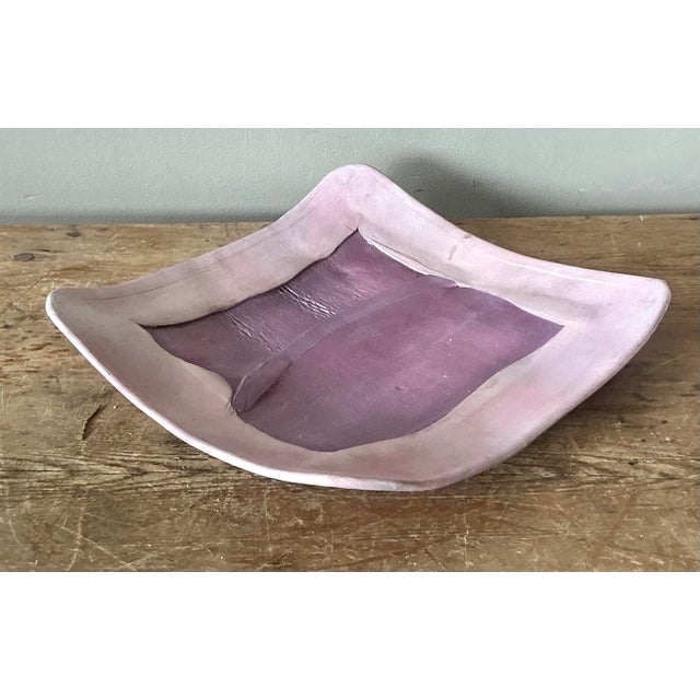 Vintage Boho Original Studio Pottery Tray For Sale - Image 4 of 6