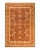 Vintage Traditional Hand Knotted Wool Area Rug, Orange - 6'4" X 9'3" For Sale - Image 9 of 9