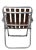 Brown Pr. Vintage Aluminum and Wood Folding Lawn Chairs C 1960/70's For Sale - Image 8 of 11