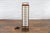 Mid 20th Century Vintage Tall Japanese Square Rice Paper Panel Table Lamp For Sale - Image 5 of 12