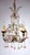 Vintage Metal Murano Glass Flower Chandelier, 1940s For Sale - Image 4 of 10