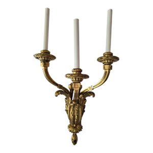 Antique Bronze Gilded Large Louis XV Style Sconce