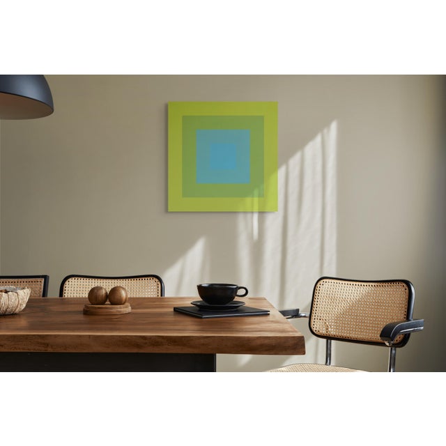Abstract Contemporary Abstract Acrylic on Stretched Canvas "Colour Orb 14" by Brent Hallard For Sale - Image 3 of 4