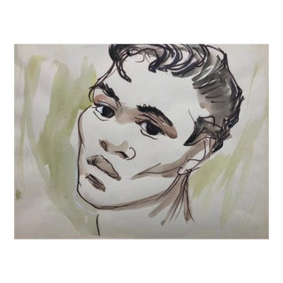 1960s Emlen Etting Portrait of a Man For Sale