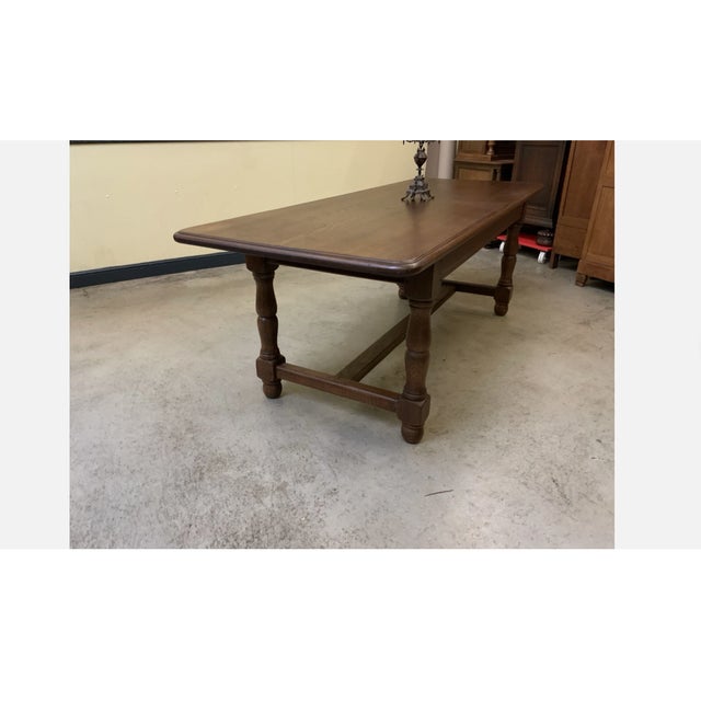 1960s Vintage Monastery Table in Oak, 1960 For Sale - Image 5 of 9