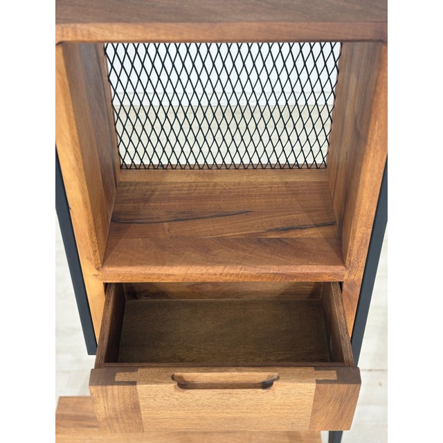 Industrial Design Bookshelf in Walnut For Sale - Image 4 of 9