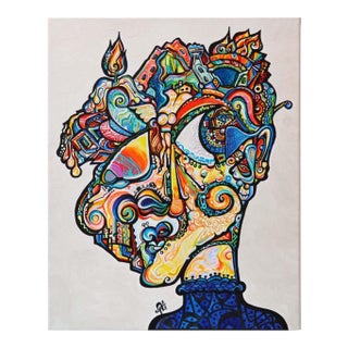 Alexander Arshansky, "Burning Bridges" Abstract/Cubist Piece For Sale