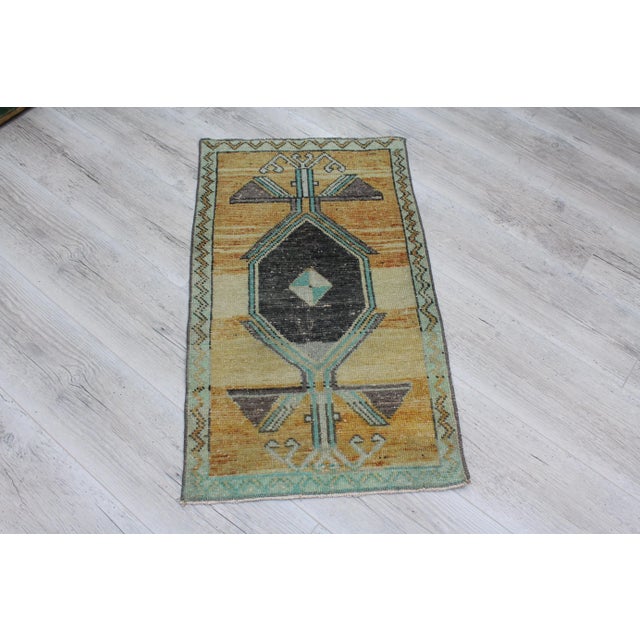 Mini Turkish Rug - 20" X 35" For Sale - Image 11 of 11