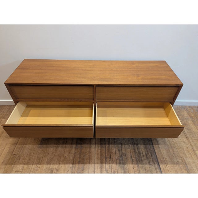 Danish Modern Mid Century Teak Dresser Dyrlund For Sale - Image 10 of 11