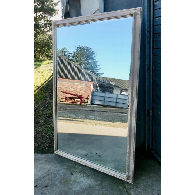 Large Painted and Gilt Sponged Painted Mirror, 1980s For Sale - Image 9 of 10