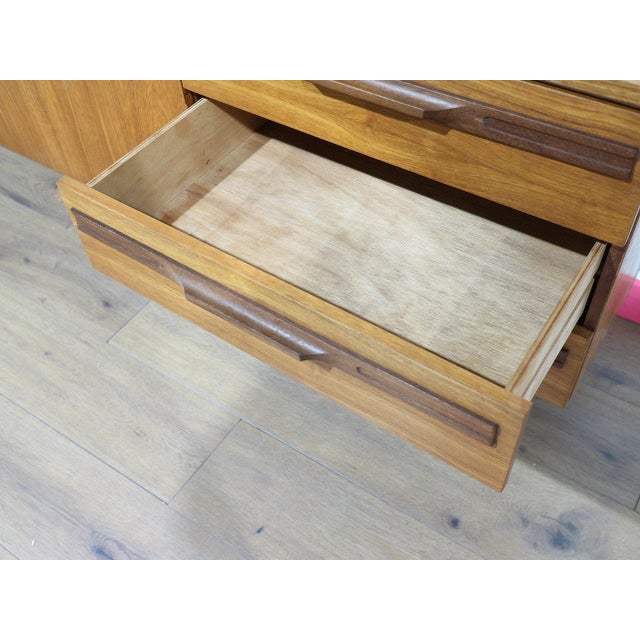 Mid Century Modern Vintage Teak Sideboard Credenza in the Style of Stonehill Danish Style For Sale In Greensboro - Image 6 of 15