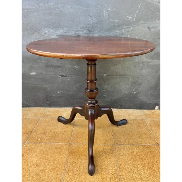 English Georgian Style Tripod Wine Table, 1930s For Sale - Image 3 of 9