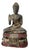 Thai Hand-Carved Giltwood Seated Buddha Statue For Sale