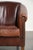 English Sheepskin Club Armchair in Dark Cognac For Sale - Image 9 of 13