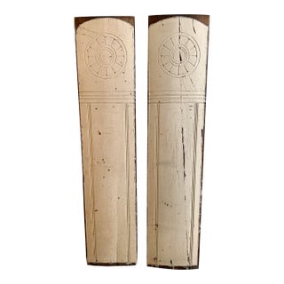 Antique Pair Architectural Panels 65" Tall For Sale