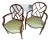Pair of Kindel Mahogany Hepplewhite Style Arm Chairs For Sale