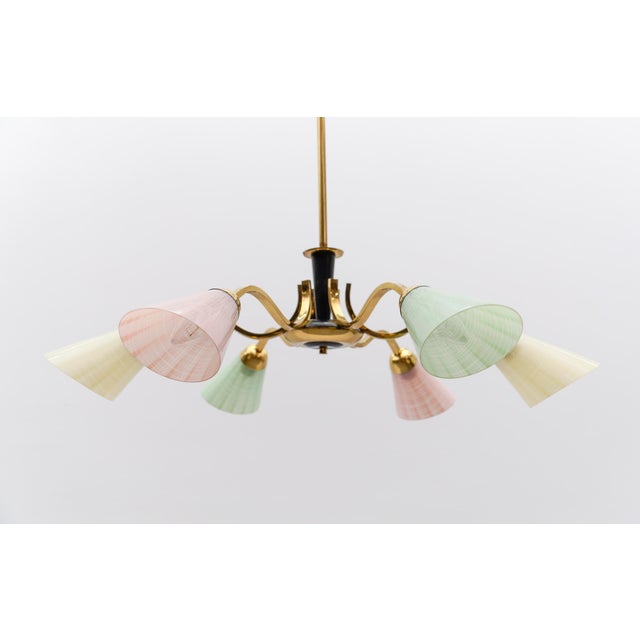 Spider Lamp in the style of Arteluce, Italy, 1950s For Sale - Image 6 of 15