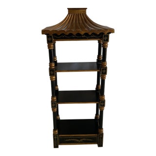 Mid 20th Century Vintage Pagoda Style Wall Shelf For Sale