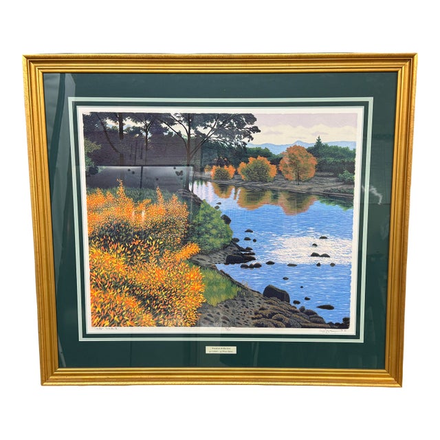 Gordon Mortensen Tonto Creek II Woodblock Print, Signed For Sale