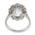 1910s 1910s French Belle Époque Gia 2.01 Carat Old Mine Cut Diamond Platinum Cluster Ring, Size 5.5 For Sale - Image 5 of 5