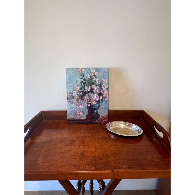French Claude Monet “Chrysanthemums” Canvas Print For Sale - Image 3 of 5
