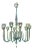 Modern Large Scale Murano Glass 10 Arm Chandelier For Sale
