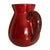 Vintage French Ceramic Pitcher in Rich Crimson Red Glaze For Sale - Image 9 of 9