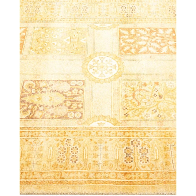 Solo Rugs Mogul, One-of-a-Kind Hand-Knotted Area Rug in Ivory, 3' 1" x 4' 10" For Sale - Image 4 of 8