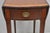 Antique Federal Mahogany Satinwood Inlay Narrow Dropleaf Pembroke Side Table For Sale In Philadelphia - Image 6 of 17