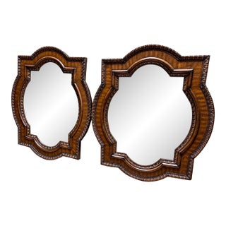 Pair of James Martin Castilian Mirrors – Discontinued Aged Cognac For Sale