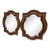 Pair of James Martin Castilian Mirrors – Discontinued Aged Cognac For Sale
