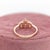 Pink Imperial Topaz Ring W Earth Mined Diamonds in Solid 14k Rose Gold Size 6.75 For Sale - Image 9 of 10