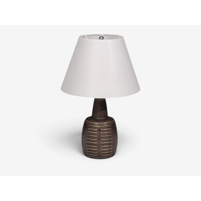 Mid-Century Modern Einar Johansen, Table Lamp, Brown Stoneware, Denmark, 1960s For Sale - Image 3 of 10