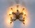 Metal Large Wall Sconce with Glass Flowers by Hans Kögl, 1960s For Sale - Image 7 of 8