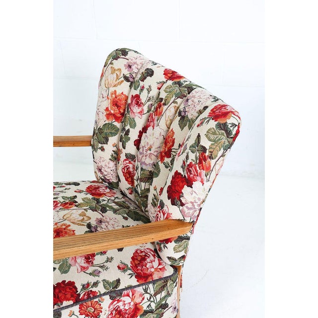 Pair of Halabala Style Lounge Chairs, 1950s For Sale - Image 10 of 13