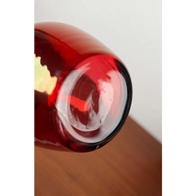 Mid-Century Modern German Glass Vase from Alfred Taube, 1960s For Sale - Image 10 of 13