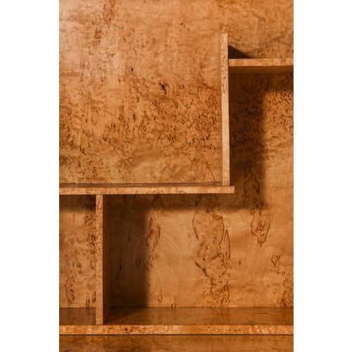 Bar Cabinet in Birch and Glass, 1930s For Sale - Image 10 of 11