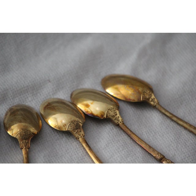 Gold-Plated Coffee Spoons, France, Set of 11 For Sale - Image 11 of 18