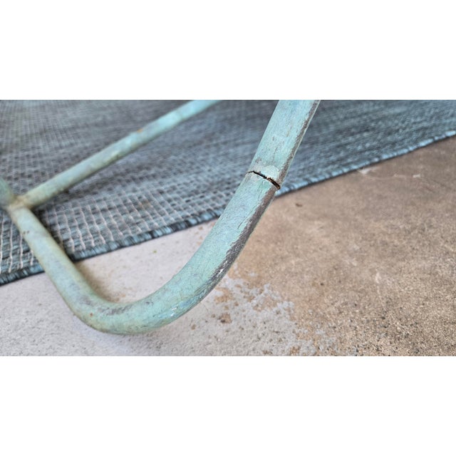1950s Attributed to Walter Lamb Bronze and Nautical Rope Chaise Lounge For Sale - Image 12 of 15