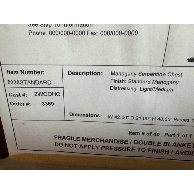 Early 20th Century Burton Ching Georgian Chest of Drawers, Circa 2002 For Sale - Image 5 of 12