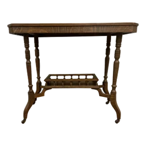 Antique Victorian Chittenden and Eastman Co. Tiger Oak Parlor Table Side Table