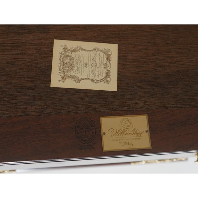 Stickley Colonial Williamsburg Mahogany Silver Chest For Sale - Image 18 of 18