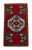 1970 Hand Knotted Mat Small Turkish Rug Entry Decor Door Mat- 1′9″ × 3′ For Sale - Image 6 of 12