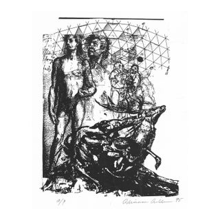 1995 Adrienne Anderson Neoclassical Lithograph For Sale